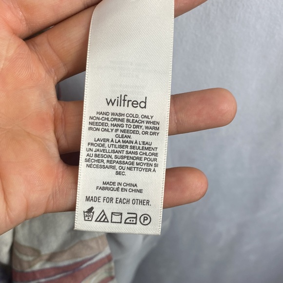 Wilfred Fable Dress Floral Bustier Mini Dress Frzn Gry/Pastel Sg Grn NWT - Sz 4 - Picture 13 of 16